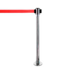 De TENDIFLEX® afzetpaal met vaste voet chroom