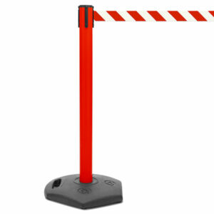 Facility afzetpaal met rubbervoet 250cm