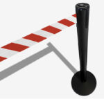 popular post zwart rood wit lint