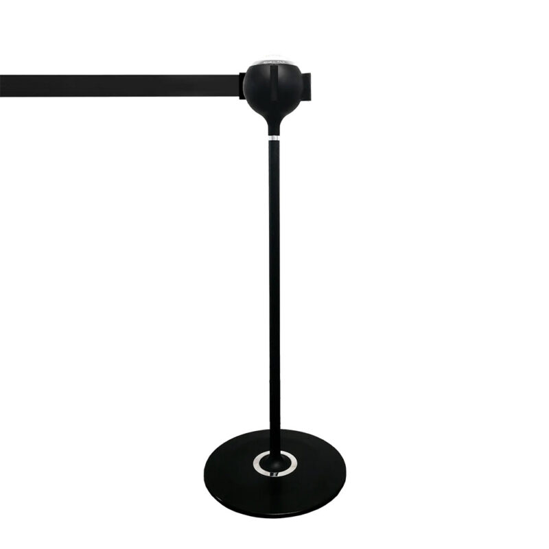 Luxe design afzetpaal in de kleur zwart