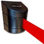Wand cassette met 10 meter rood afzetlint