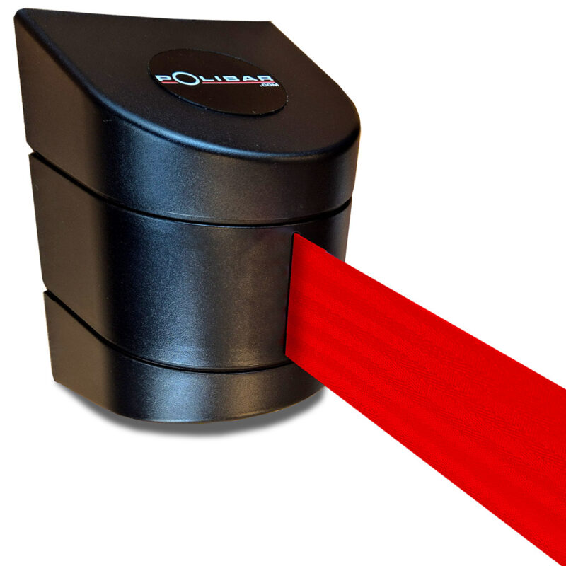 Wand cassette met 10 meter rood afzetlint