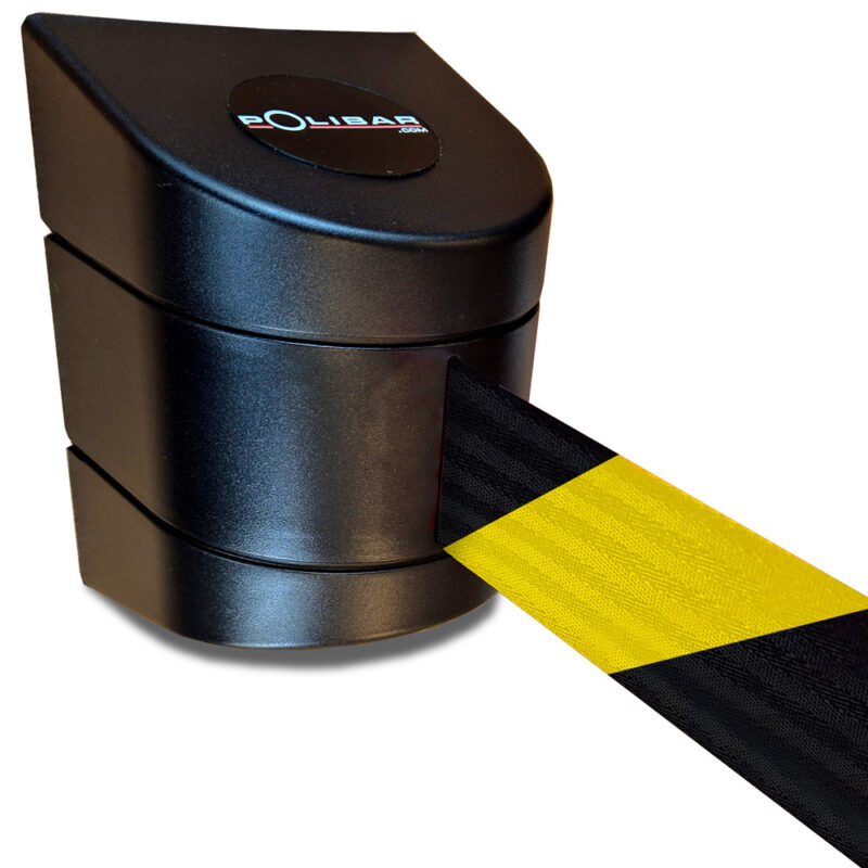 Wand cassette met 10 meter zwart-geel afzetlint