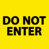 Geel/Zwart DO NOT ENTER